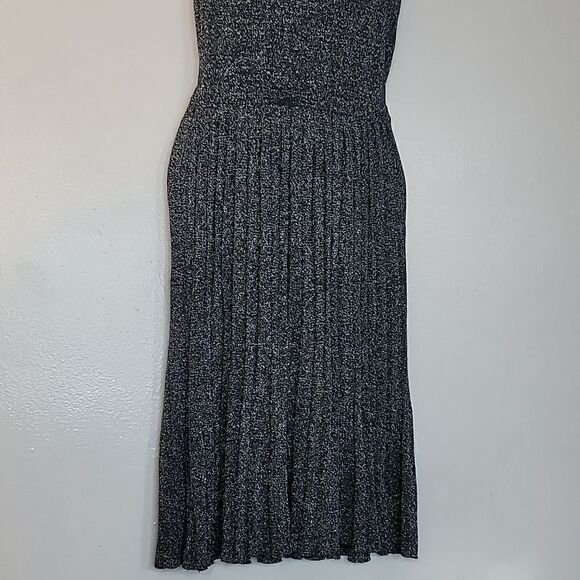 Kate Spade Mock Neck Metalic  Sparkle Midi Length Dress - Picture 6 of 14